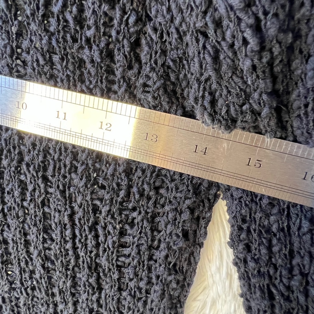 Aeropostale Bethany Mota Knit Black Sweater Cover Up Sz M - Picture 14 of 16